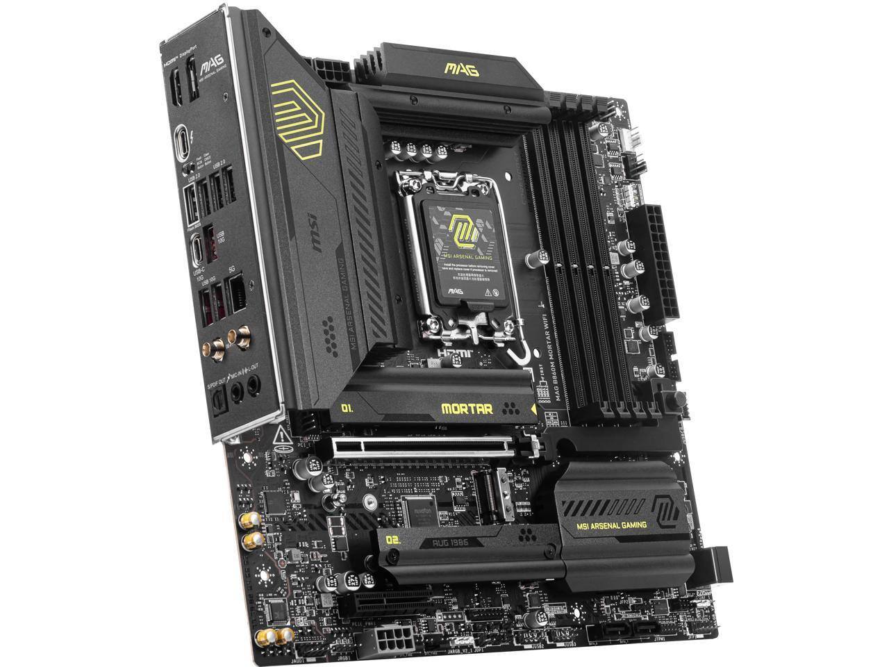 MAG MSI ARSENAL GAMING  
MORTAR  
WIFI  
MORTAR  
BESOM  
OVH  
C  
A  
E  
02.  
RUG 1985  
MSI ARSENAL GAMING