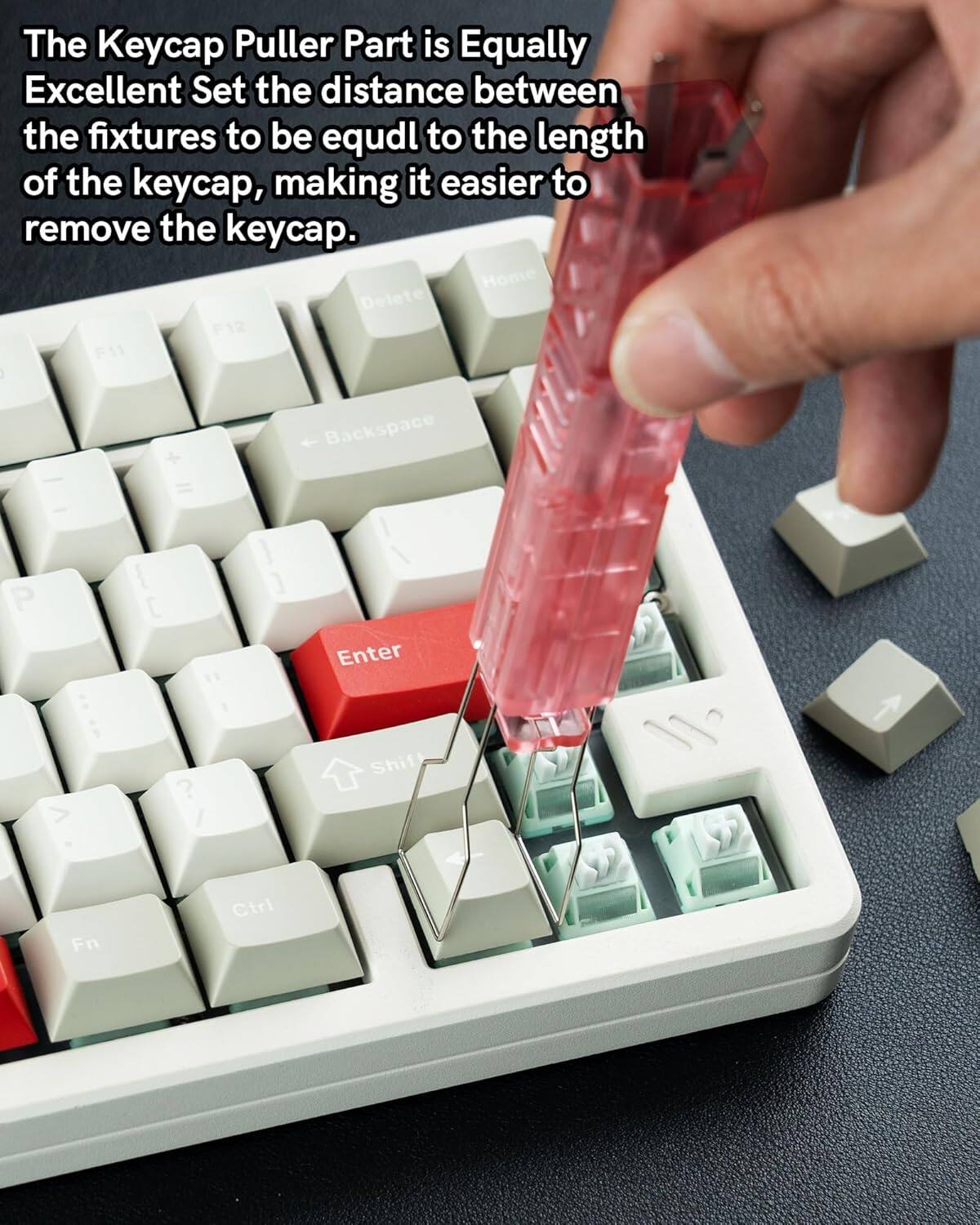 The Keycap Puller Part is Equally Excellent. Set the distance between the fixtures to be equal to the length of the keycap, making it easier to remove the keycap.