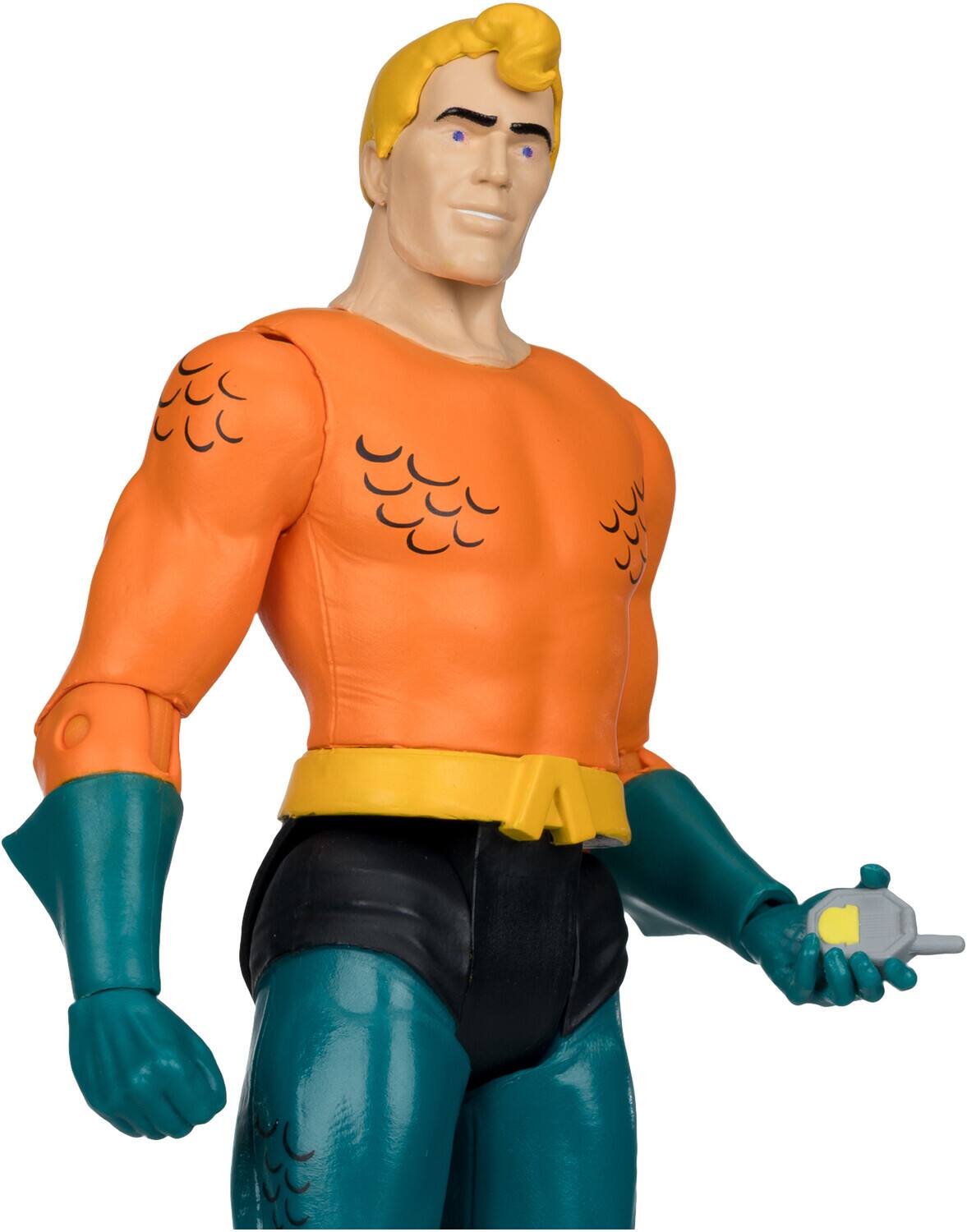 Alt View 3. McFarlane Toys - McFarlane Toys - Super Friends - DC Retro - Aquaman 6" Action Figure   - COLLECTIBLES - Multicolor.