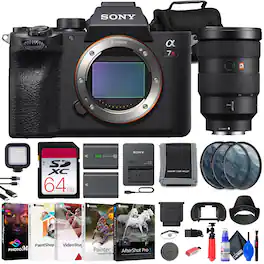 a7R IVA Mirrorless Camera + Sony FE 24-105mm Lens + 64GB Card + More (International Version)