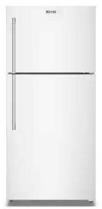 Maytag - 19 Cu. Ft. Top-Freezer Refrigerator with Garage Mode - White