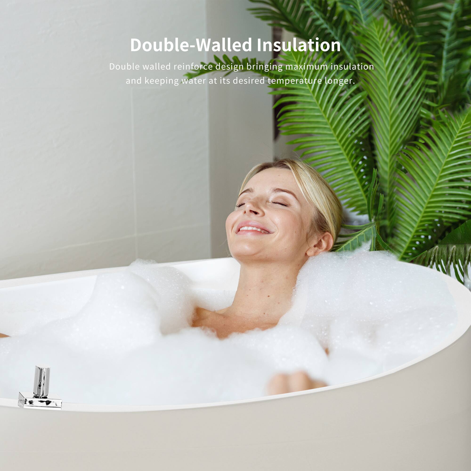 Double-Walled Insulation

Double walled reinforce design bringing maximum insulation and keeping water at its desired temperature longer.