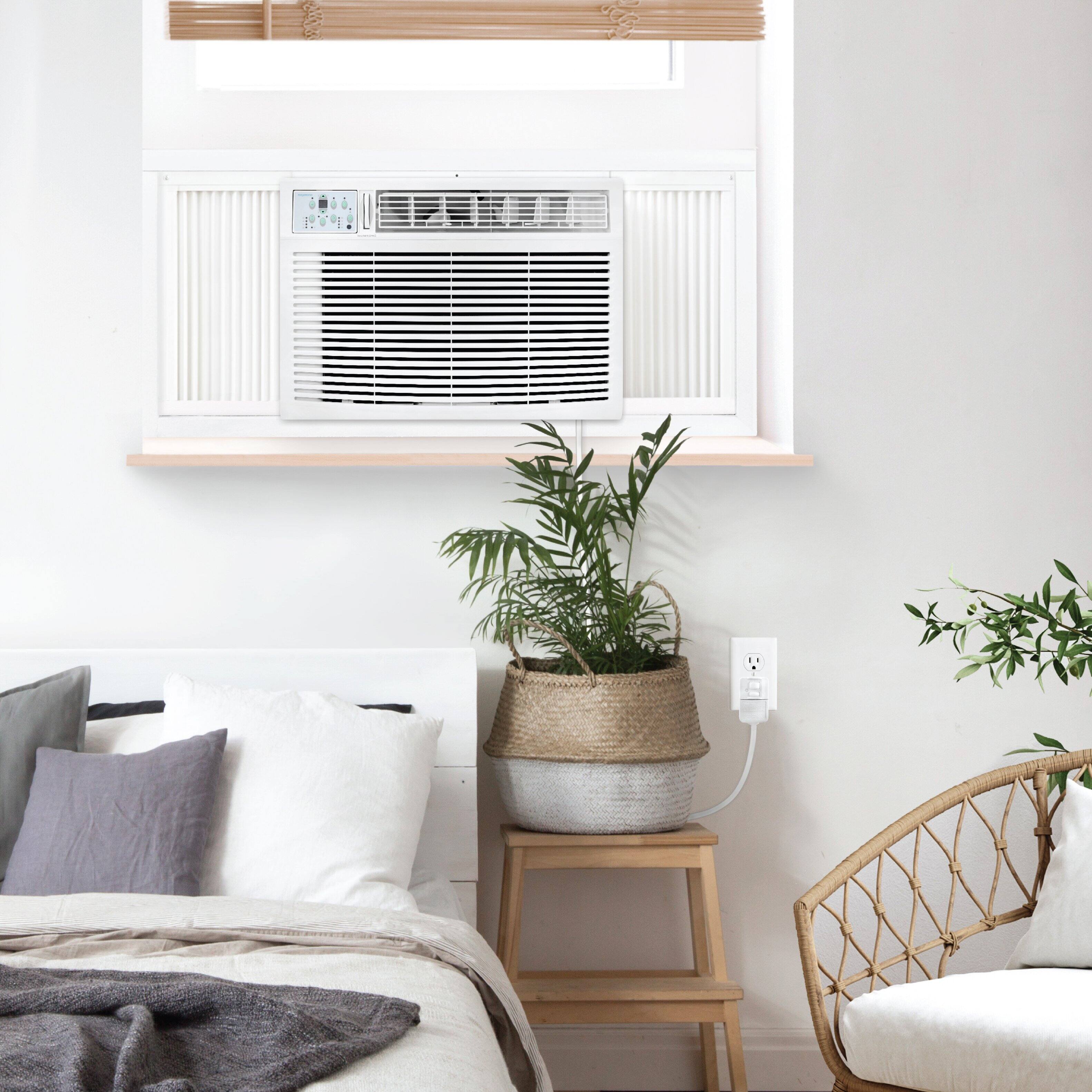 Alt View 26. Keystone - Keystone 18,800/18,400 BTU 230V Window Air Conditioner with 16,000 BTU Supplemental Heat Function - White.