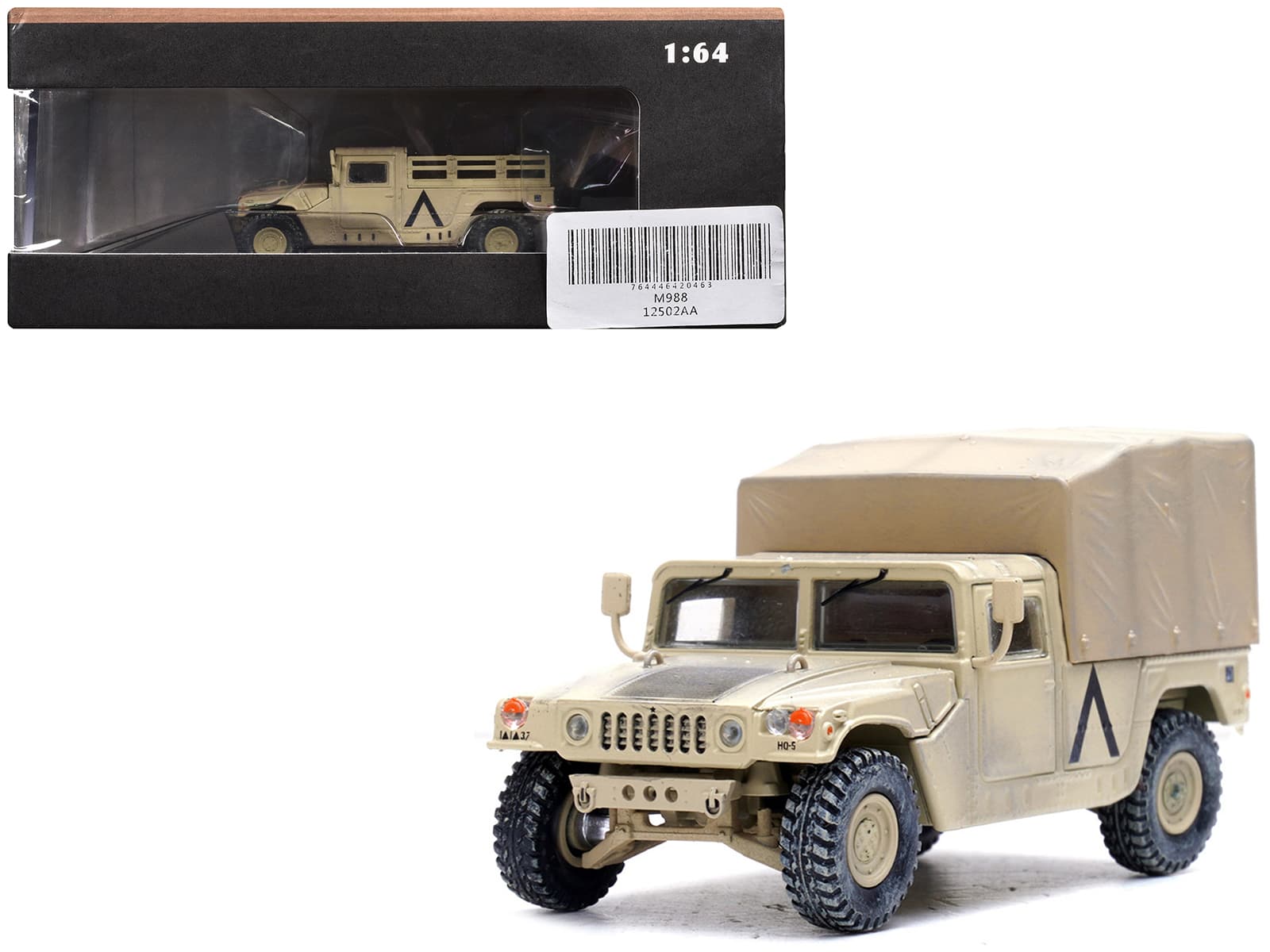 Panzerkampf - M998 HMMWV 1st Battalion 37th Armored Reg 3rd Combat Brigade 1st Armored Division Gulf War 1991 Military Miniature 1/64 - Brown