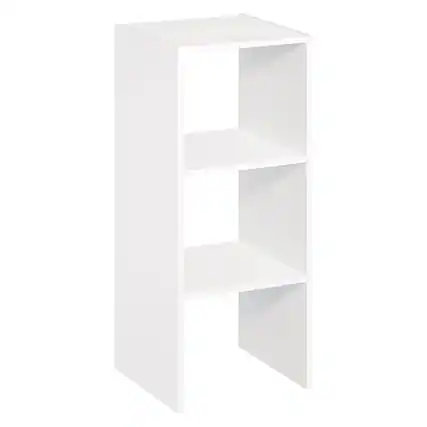 Front. ClosetMaid - Closetmaid Decorative Home Stackable 2-Cube Cubeicals Organizer Storage, White - White.