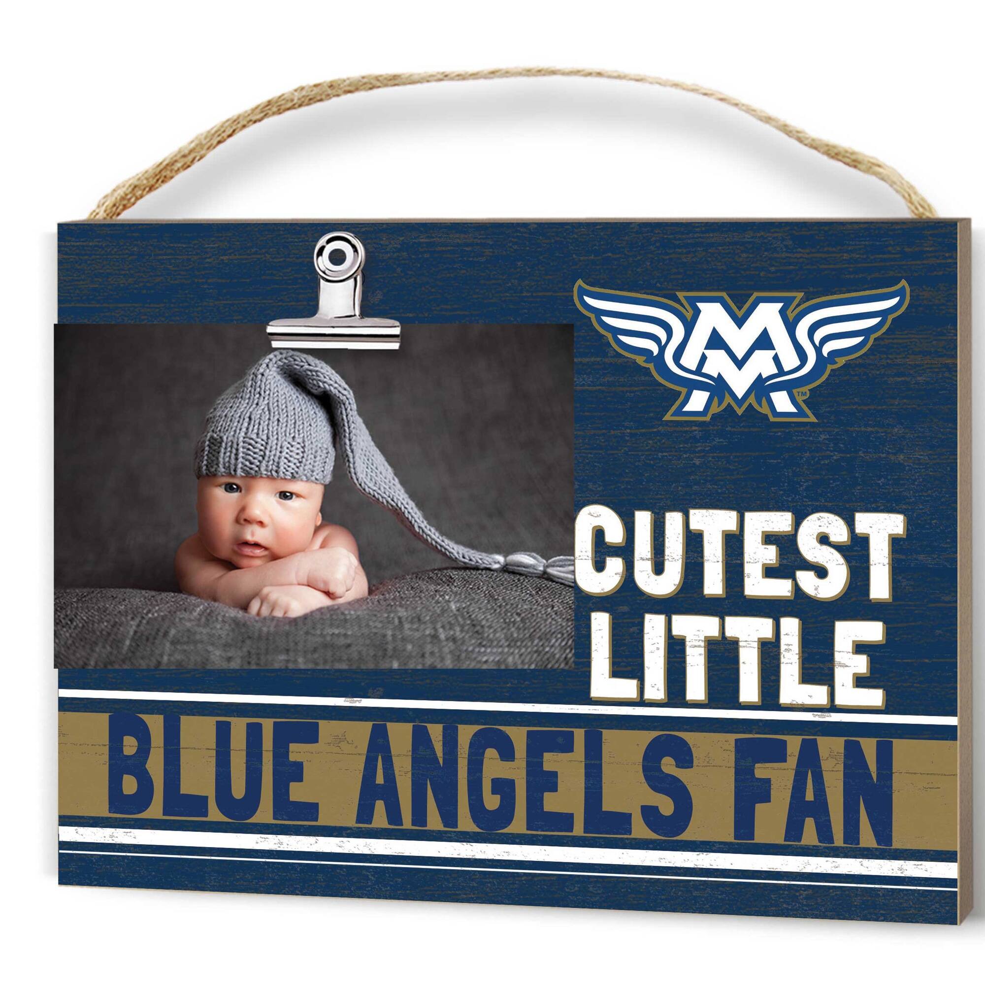 Mount Mary Blue Angels 8'" x 10" Cutest Little Team Logo Clip Photo Frame