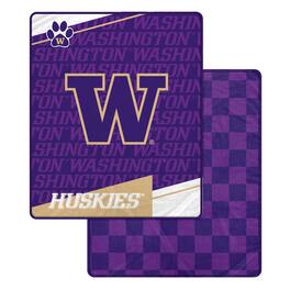Pegasus - Washington Huskies 60" x 70" Diagonal Ghost Checkered Double-Sided Blanket - Multicolor