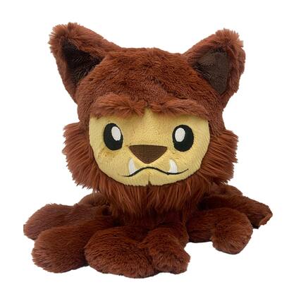 Front. Tentacle Kitty - Tentacle Kitty Timber 11 Inch Plush - Brown.