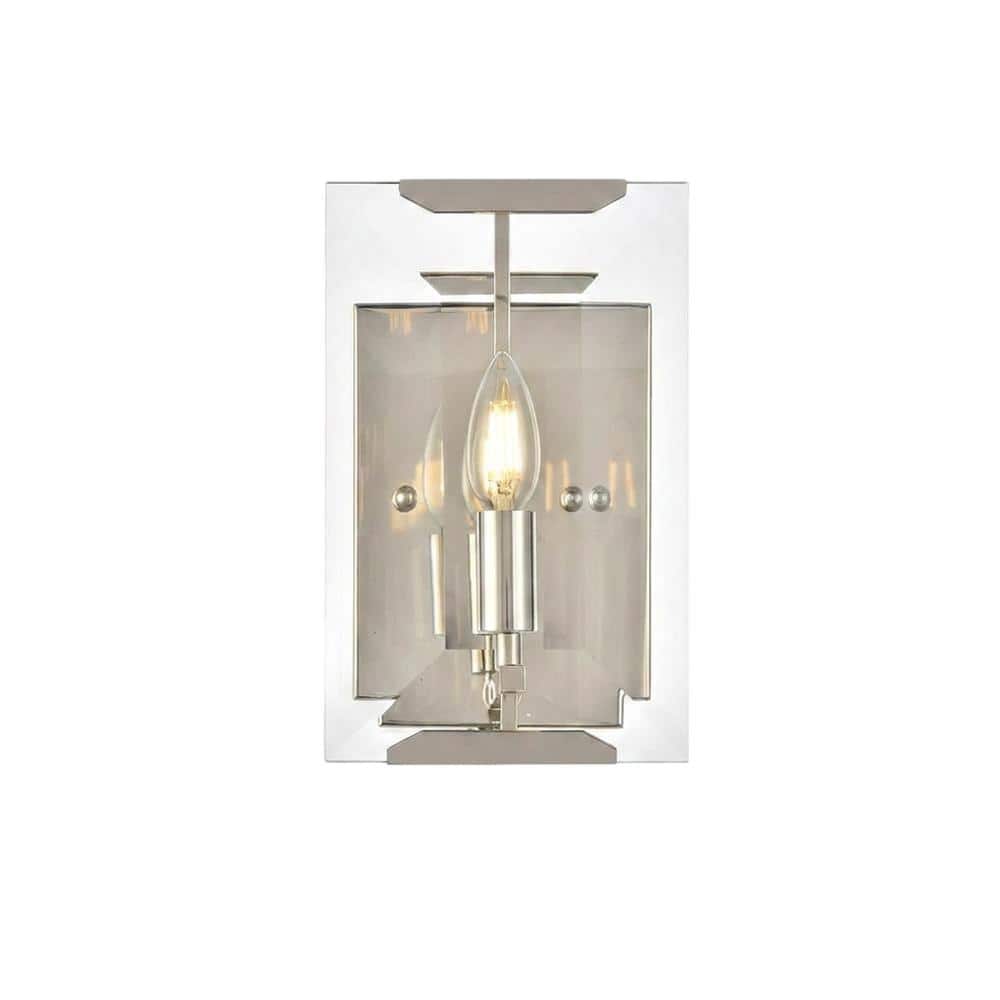 Urban Classic - Monaco 1 light Golden Iron Wall Sconce Glass Crystal - Polished Nickel price history on PriceWatchPro