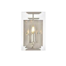 Urban Classic - Monaco 1 light Golden Iron Wall Sconce Glass Crystal - Polished Nickel