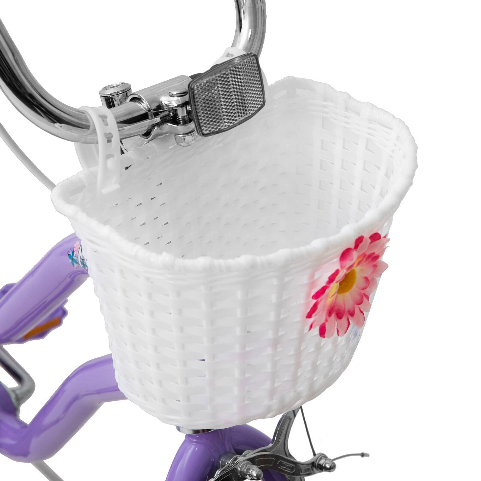 Alt View 7. JOYSTAR - JOYSTAR Manteca 20 Inch Kids Bike with Training Wheels, Banana Seat Bike for Girls Ages 7 and Up, Kids' Bicycle, Purple - Purple.