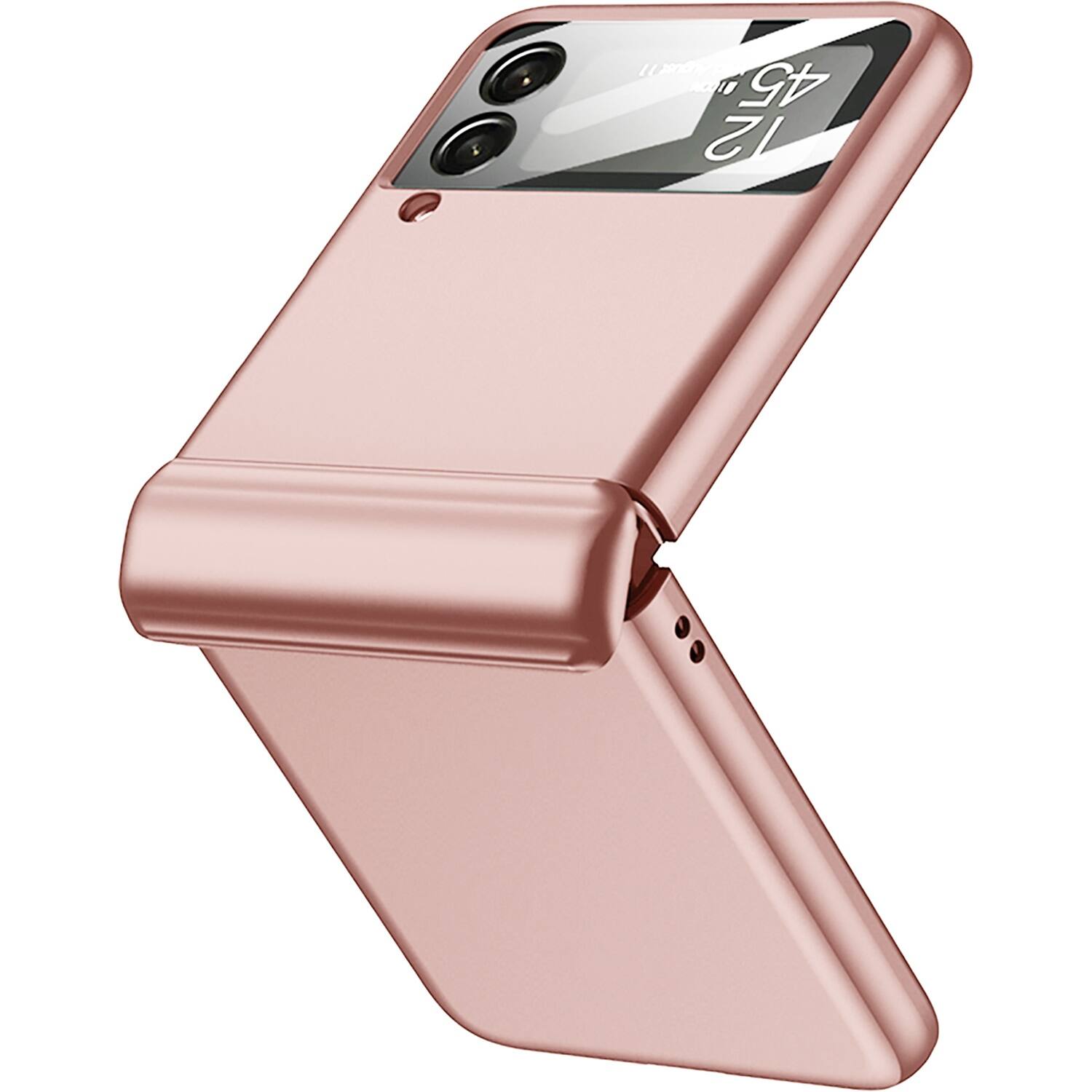 Alt View 11. SaharaCase - Full Body Case for Samsung Galaxy Z Flip4 - Rose Gold.
