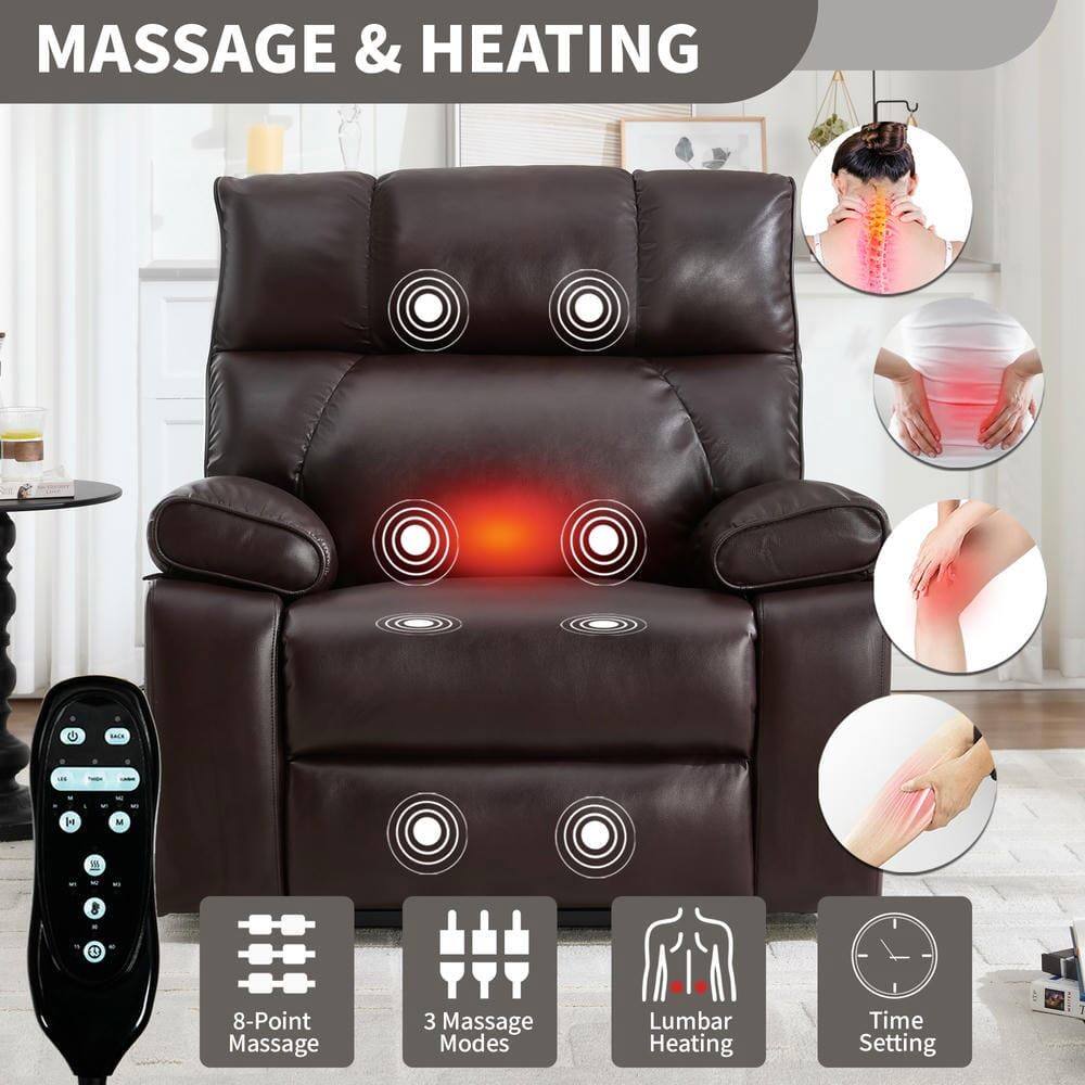 MASSAGE & HEATING

- 8-Point Massage
- 3 Massage Modes
- Lumbar Heating
- Time Setting
