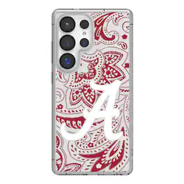 Keyscaper - NCAA - Alabama Crimson Tide Paisley Galaxy Clear Case - S23 - Multicolor