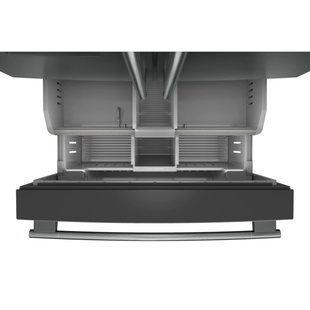 Alt View 10. KitchenAid - 36 in. Wide 30 cu. ft. French Door Refrigerator with Exterior Water and Ice - Juniper.