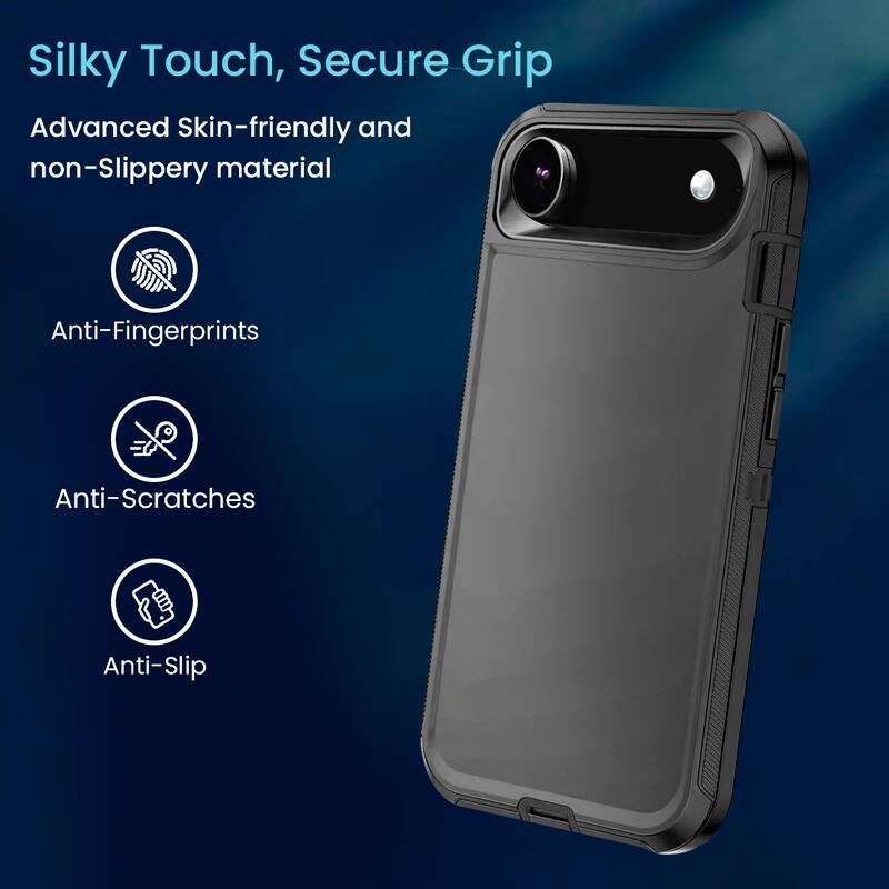 Silky Touch, Secure Grip

Advanced Skin-friendly and non-Slippery material

- Anti-Fingerprints
- Anti-Scratches
- Anti-Slip