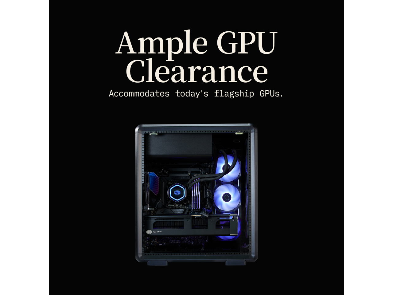 Cooler Master MasterFrame 500 Mesh Black ATX Mid Tower, Aluminum