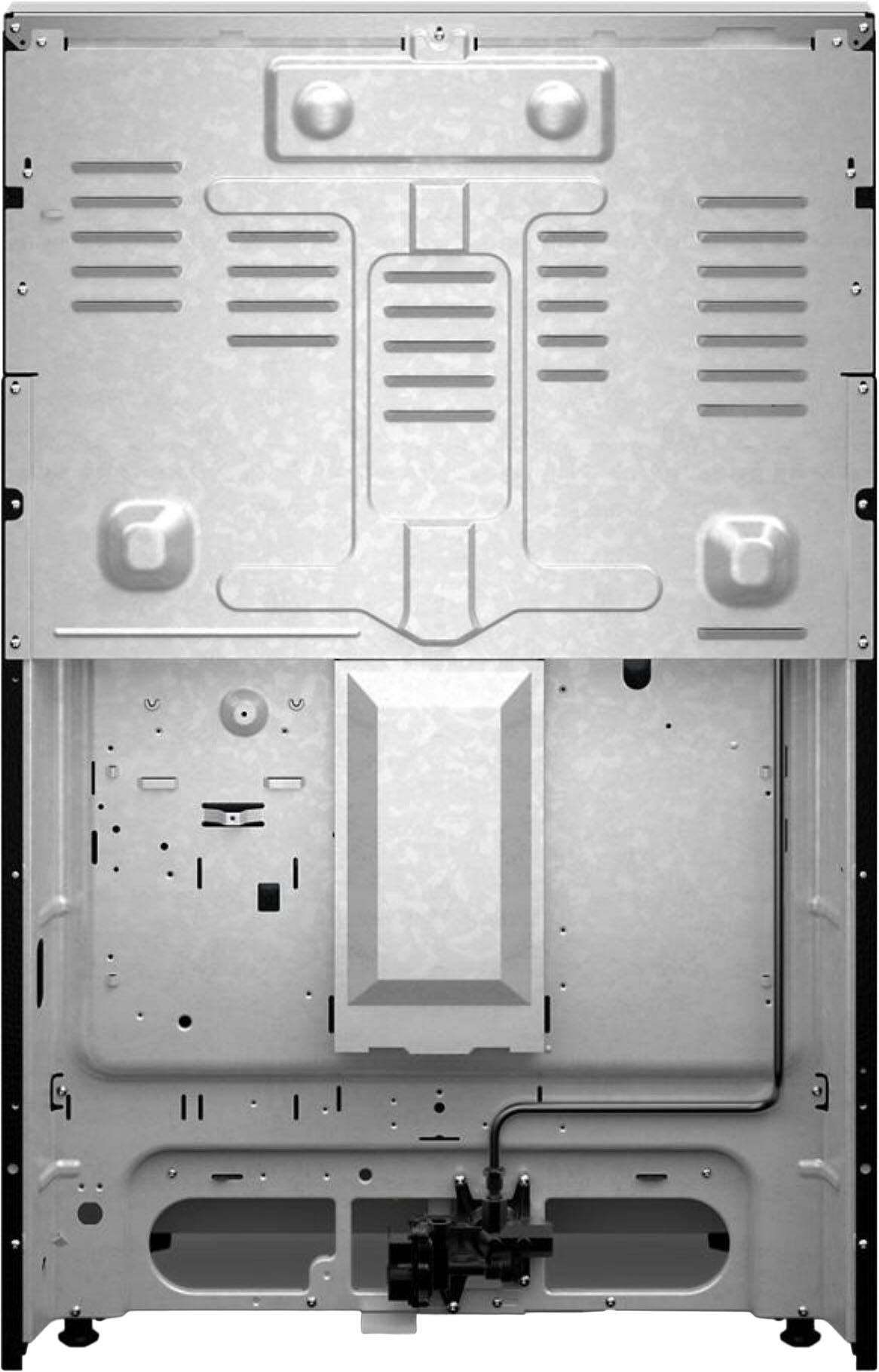 Back. Whirlpool - 5.0 Cu. Ft. Freestanding Gas Convection Range with Air Cooking Technology and Steam Clean - Stainless Steel.
