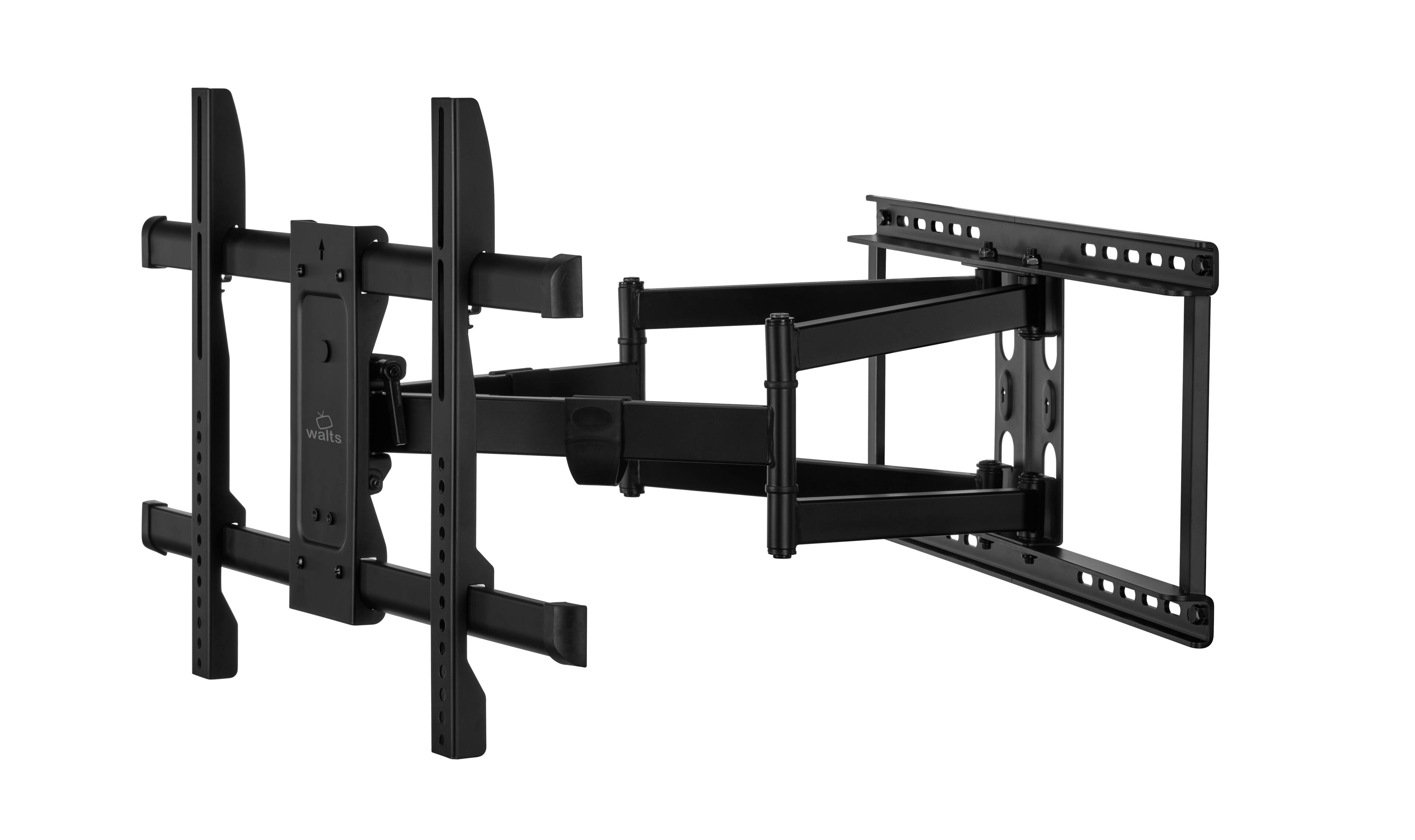 Back. Samsung - Samsung QN50QN70HAFXZA 50" Smart TV with Walts XL-FULL-MOTION-MOUNT and Amber 3-OUTLET-SURGE Surge Protector (2026) - Black.