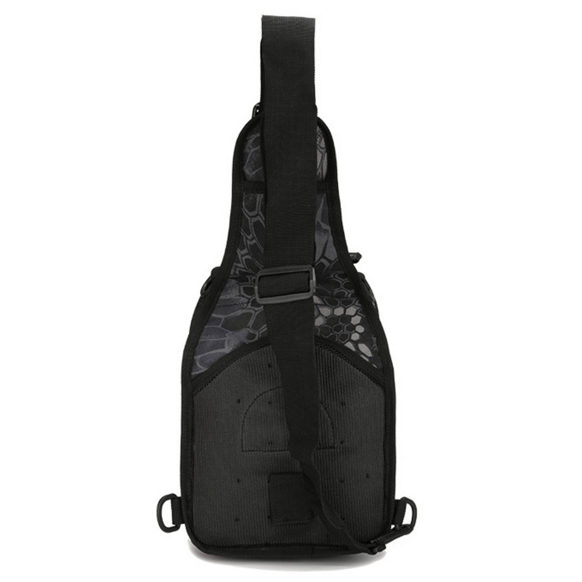 Alt View 5. JupiterGear - Tactical Military Sling Backpack Shoulder Bag Molle Outdoor Daypack Backpack with Adjustable Strap - Black Python.