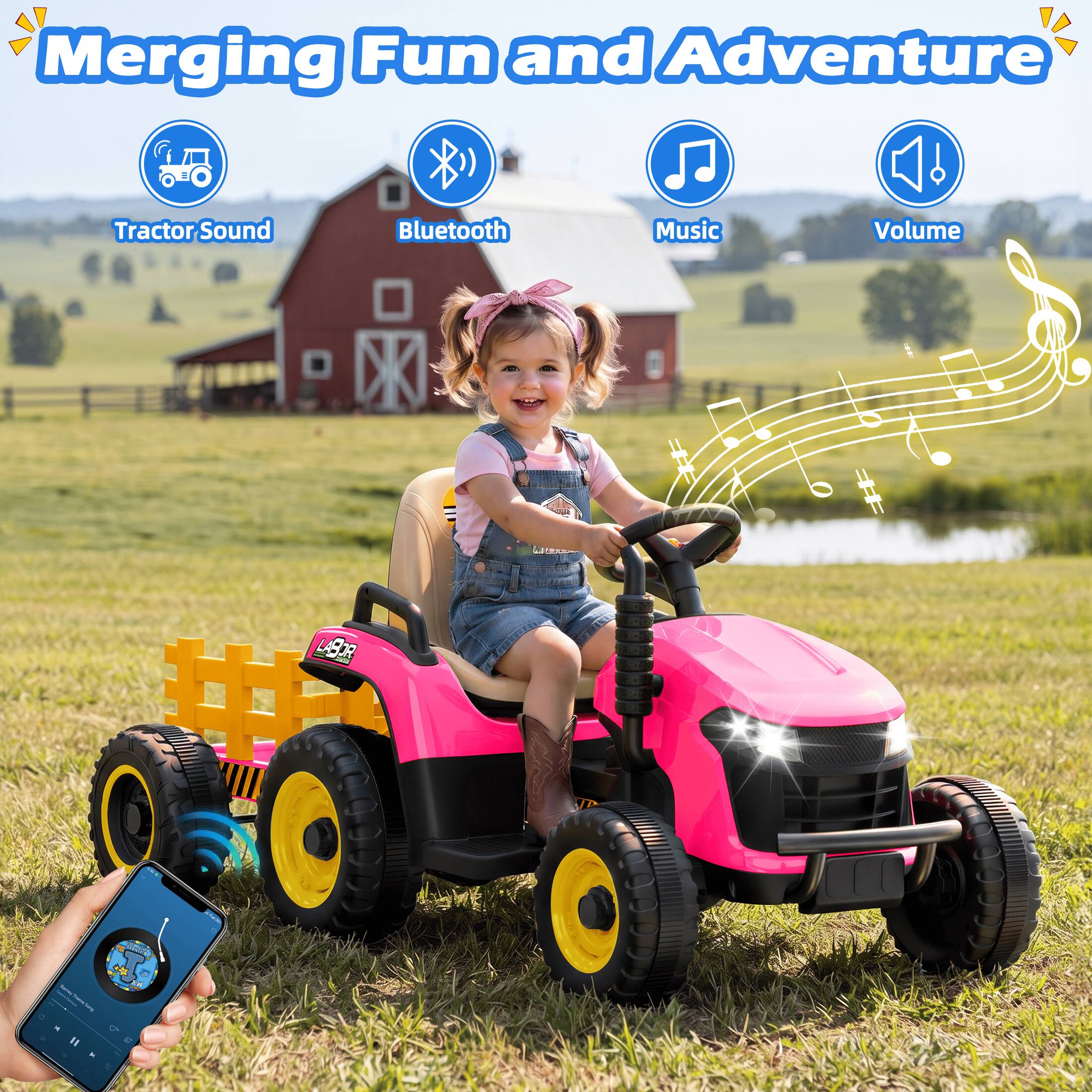 Merging Fun and Adventure

Tractor Sound
Bluetooth
Music
Volume