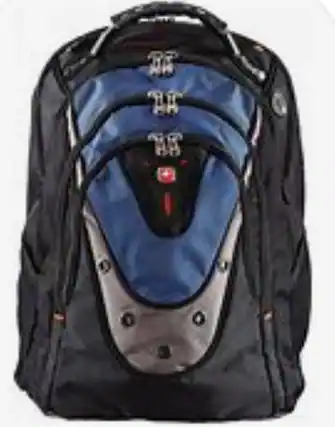 Front. SwissGear - Ibex Backpack for 17'' Laptop - Blue.