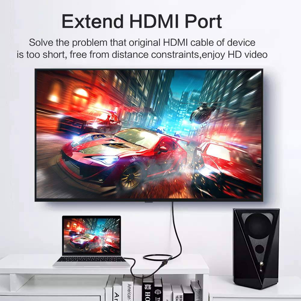 Extend HDMI Port

Solve the problem that original HDMI cable of device is too short, free from distance constraints, enjoy HD video