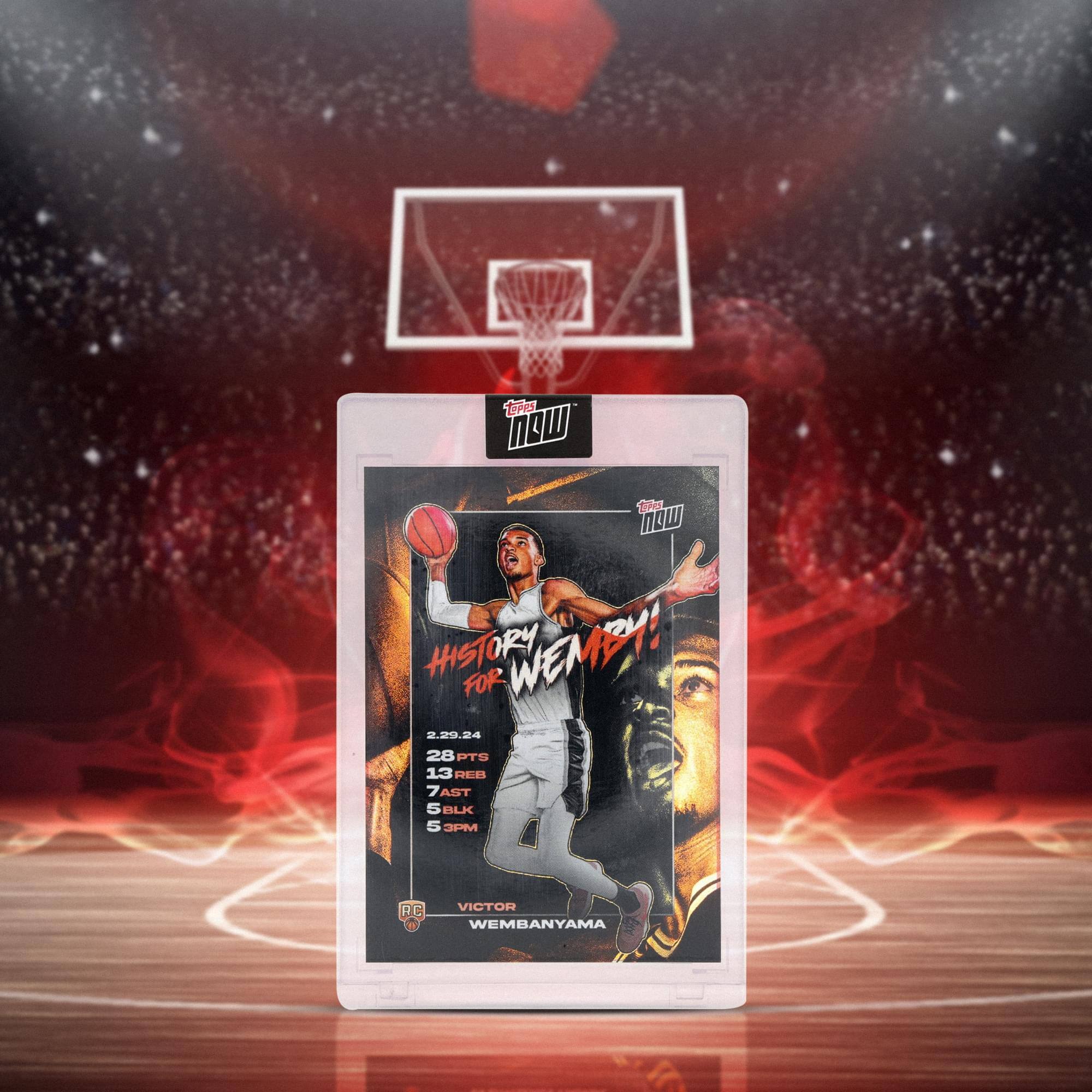 Sure, here is the corrected and grouped text from the image:

---

**HISTORY FOR WEMBA!**

**2.29.24**

**28 PTS**  
**13 REB**  
**7 AST**  
**5 BLK**  
**5 3PM**

**VICTOR WEMBANYAMA**

---

**NBA NOW**

**NBA NOW**

**NBA NOW**

**NBA NOW**

**NBA NOW**

**NBA NOW**

**NBA NOW**

**NBA NOW**

**NBA NOW**

**NBA NOW**

**NBA NOW**

**NBA NOW**

**NBA NOW**

**NBA NOW**

**NBA NOW**

**NBA NOW**

**NBA NOW**

**NBA NOW**

**NBA NOW**

**NBA NOW**

**NBA NOW**

**NBA NOW**

**NBA NOW**

**NBA NOW**

**NBA NOW**

**NBA NOW**

**NBA NOW**

**NBA NOW**

**NBA NOW**

**NBA NOW**

**NBA NOW**

**NBA NOW**

**NBA NOW**

**NBA NOW**

**NBA NOW**

**NBA NOW**

**NBA