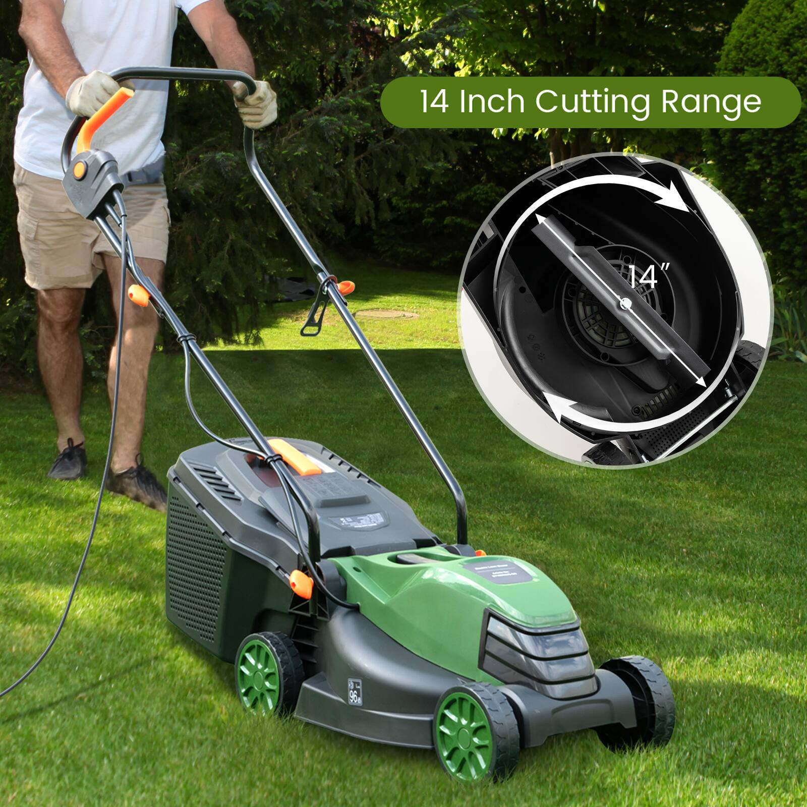 14 Inch Cutting Range 14"