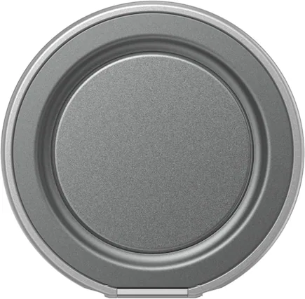 Front. PopSockets - PopSockets Low-Pro Grip for MagSafe, Ultra-Thin Magnetic Phone Grip with Kick-Out Stand - Gunmetal.