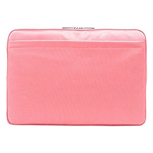 Alt View 2. Vangoddy - 15.6-inch Laptop Sleeve Nylon Shock-Absorbing Lining Dual Zippers Front, Rear Pockets - Pink.