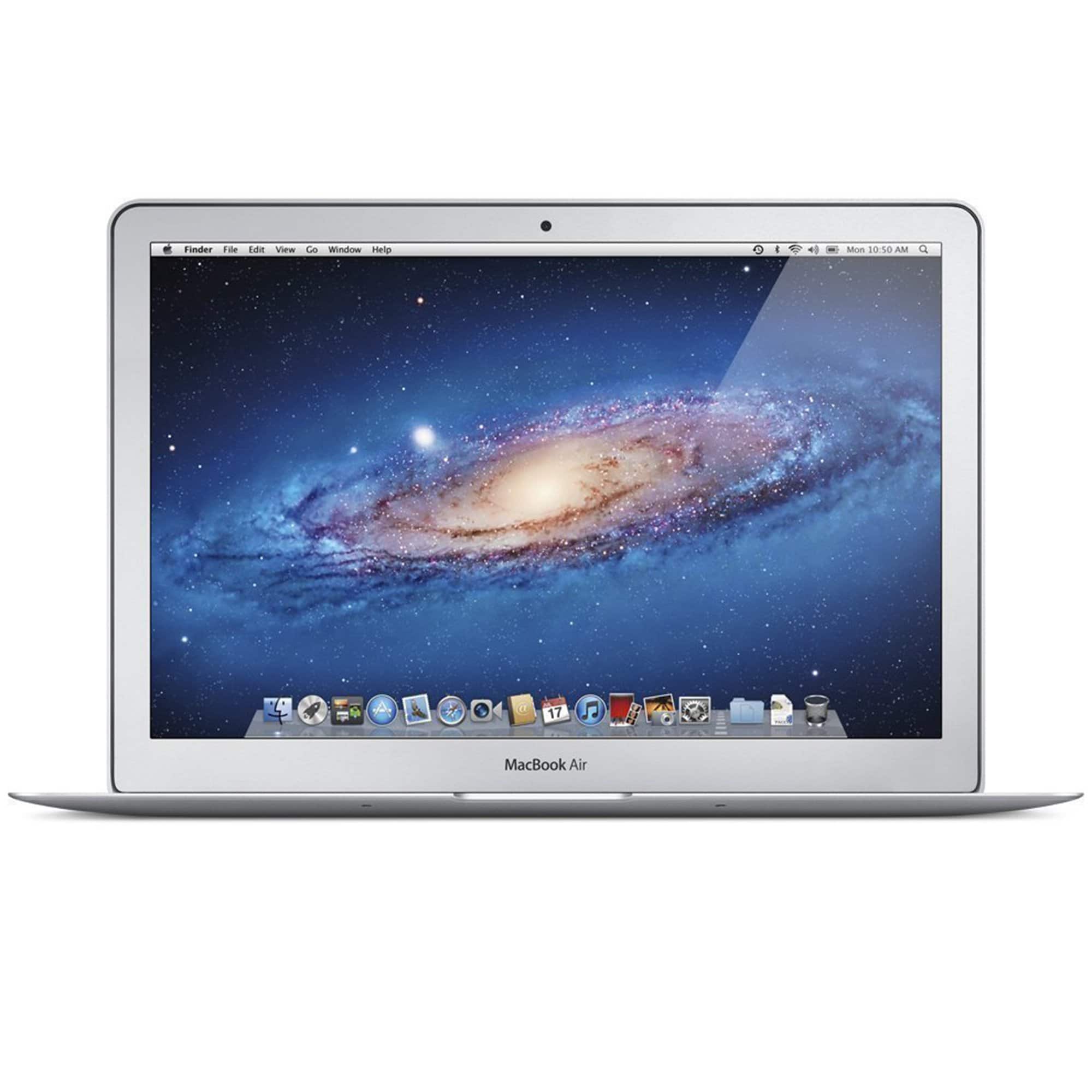 Front. Apple - MacBook Air 13.3" (Mid 2013) Laptop (MD760LL/A) 1.3GHz, Core i5  - 4GB Memory, 128GB Flash Storage (Pre-Owned) - Silver.