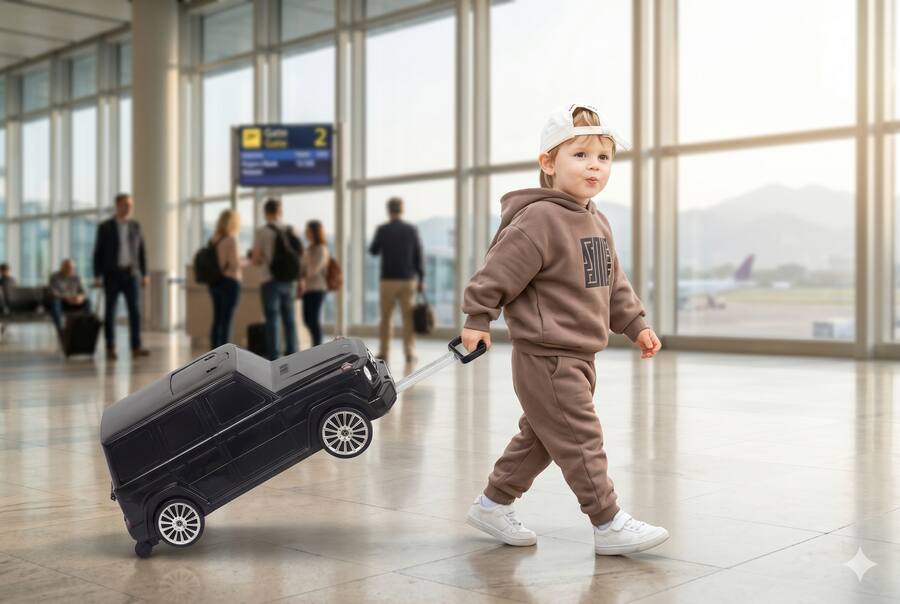 Best Class Best Ride On Cars G Class Suitcase Ride On Black - Best Buy