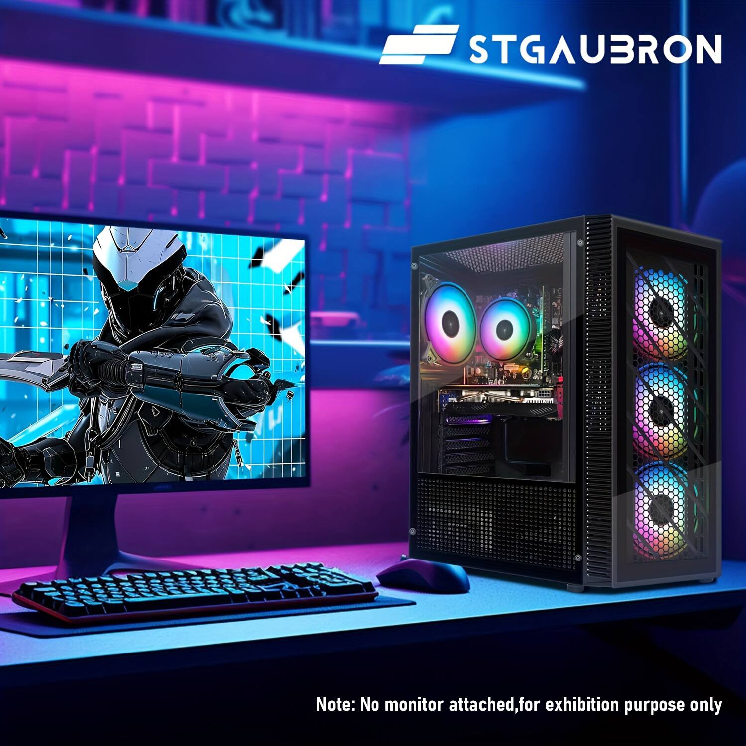 STGAubron Gaming Desktop PC, Intel Core i5 9400F up to 4.1
