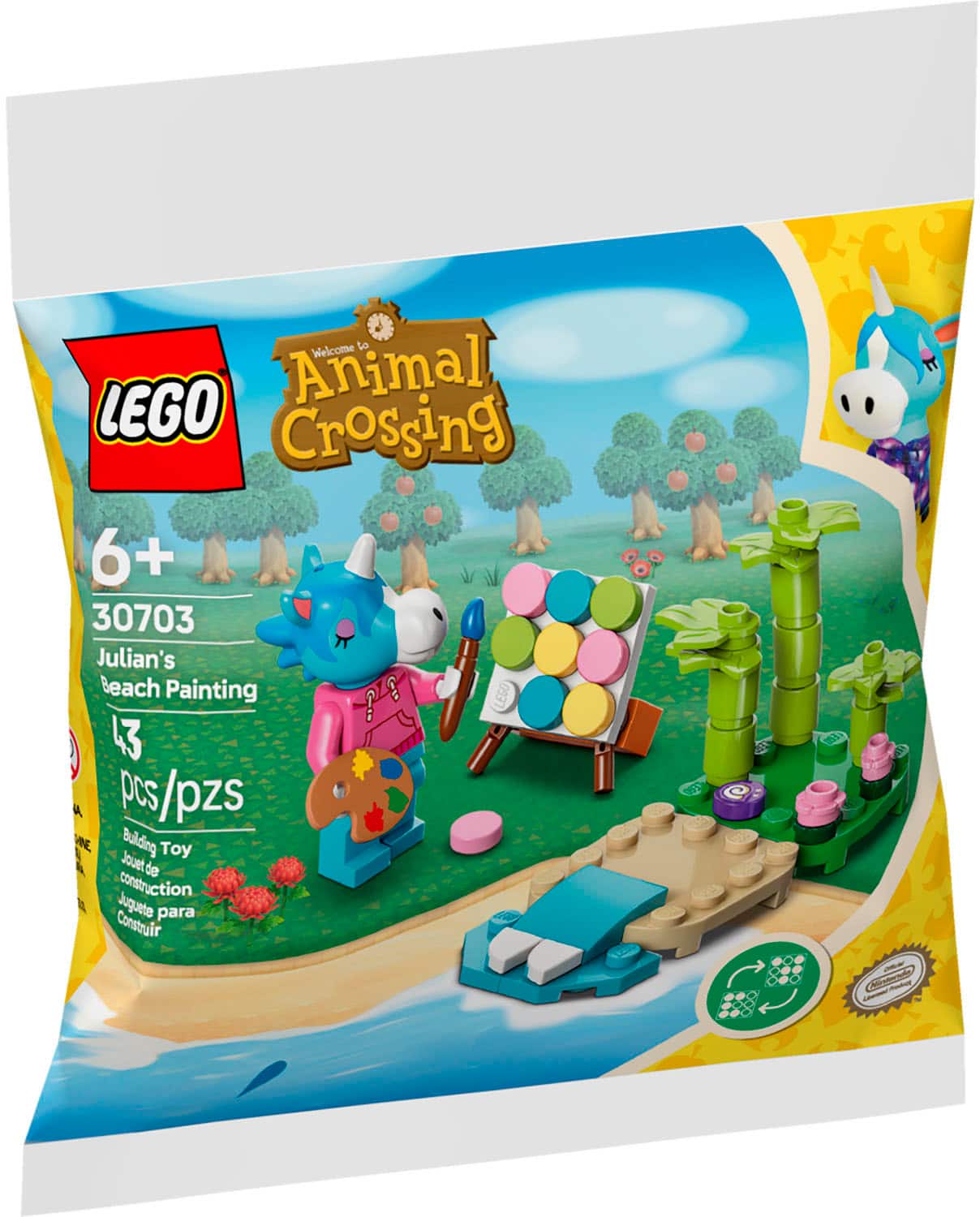 LEGO - Animal Crossing Julian's Beach Painting Building Kit 30703 - Front_Zoom