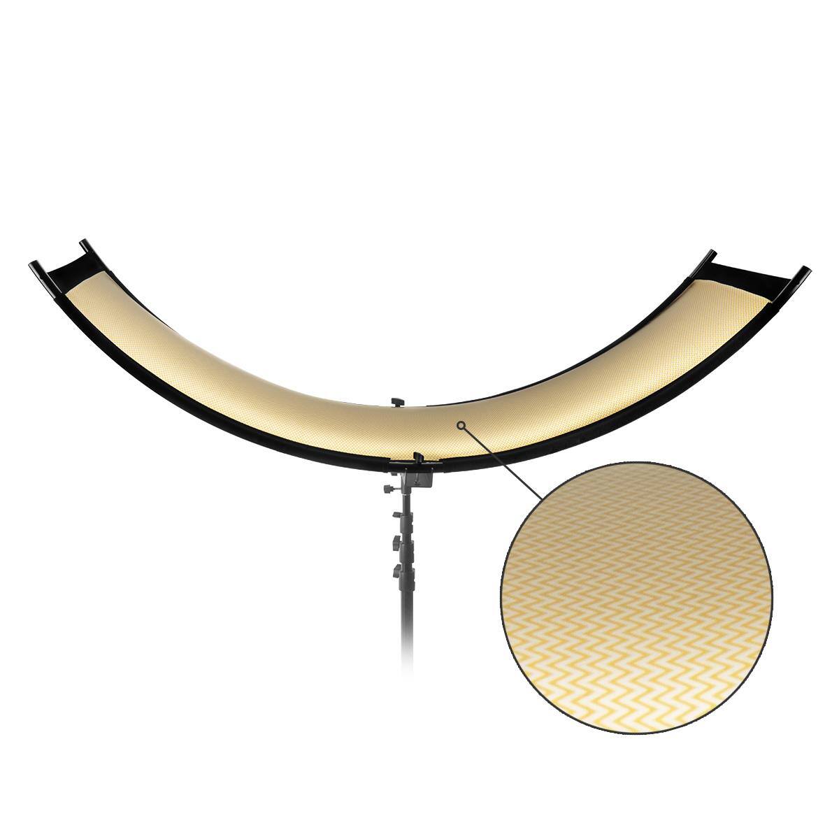 Alt View 3. Glow - Glow ArcLight II Curved Light Reflector Kit, a Portable Photography Reflector for Studio, Photo, Video, Portrait w/White.