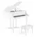 Front. Costway - 30 Key Classical Kids Piano Wooden Musical Instrument Toy with Stand & Stool - White.