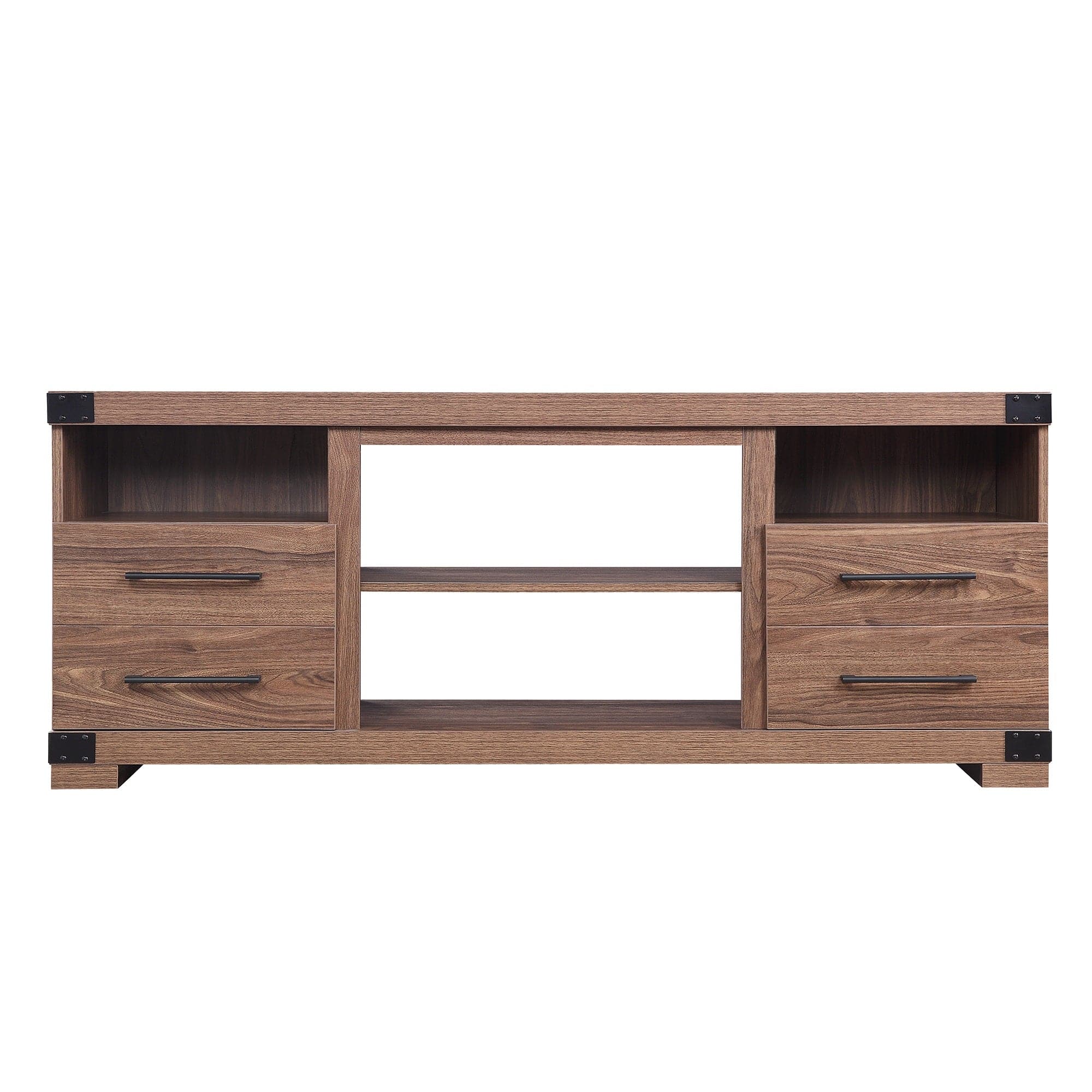 Manhattan Comfort - Richmond Industrial Traditional 60" TV Stand - Brown