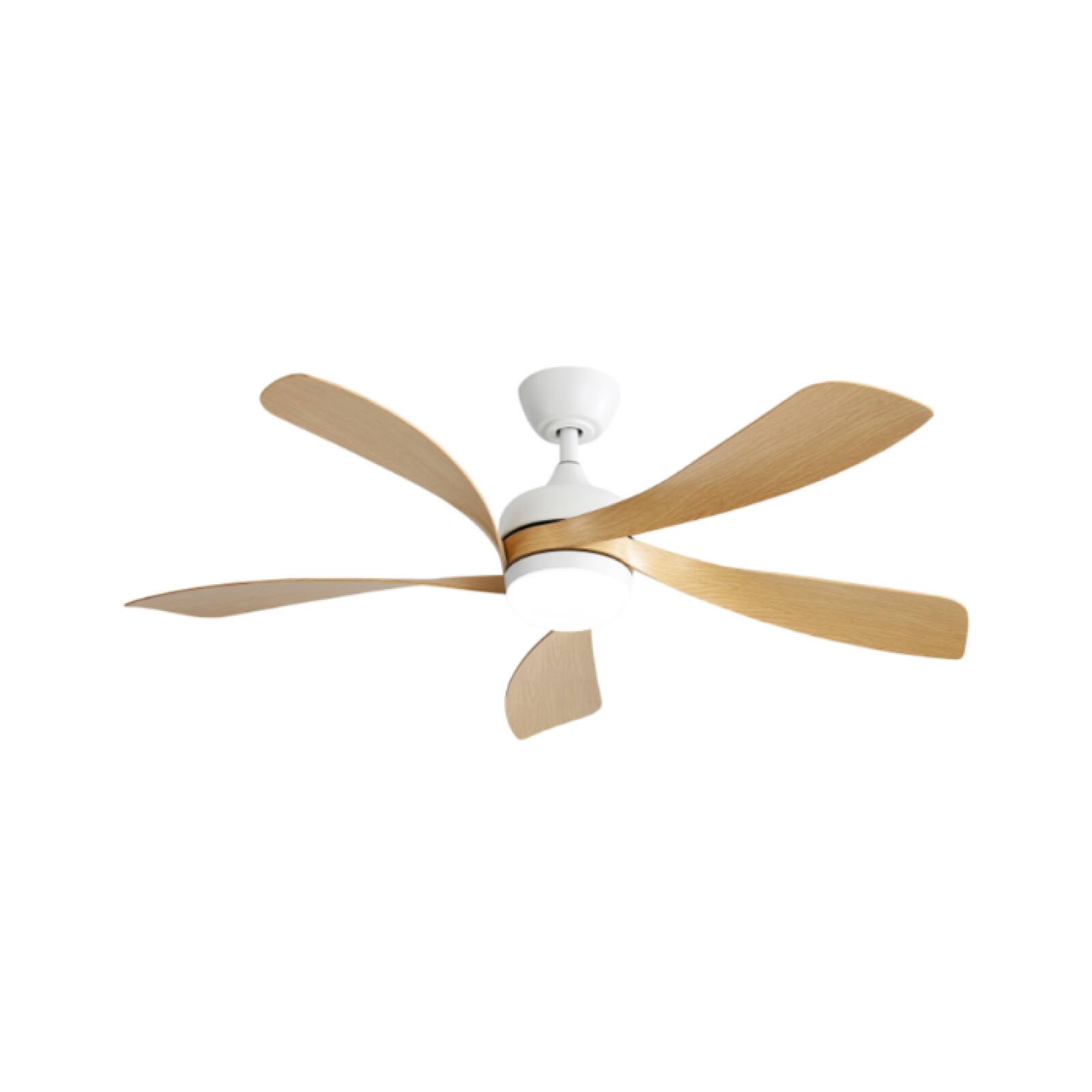 Angle. APRILSOUL - Quiet Reversible DC Ceiling Fan Remote LED Indoor Outdoor 52 Inch - White.