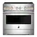 Front. JennAir - RISE 5.1 Cu. Ft. Freestanding Electric Induction Range - Stainless Steel.