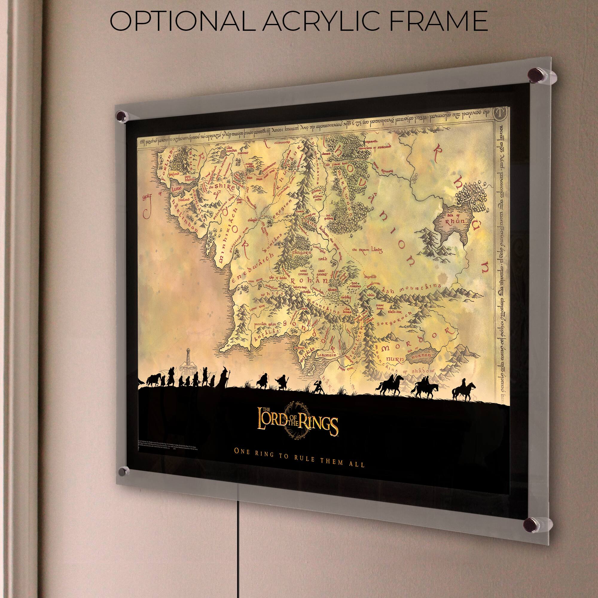 OPTIONAL ACRYLIC FRAME

THE LORD OF THE RINGS

ONE RING TO RULE THEM ALL
