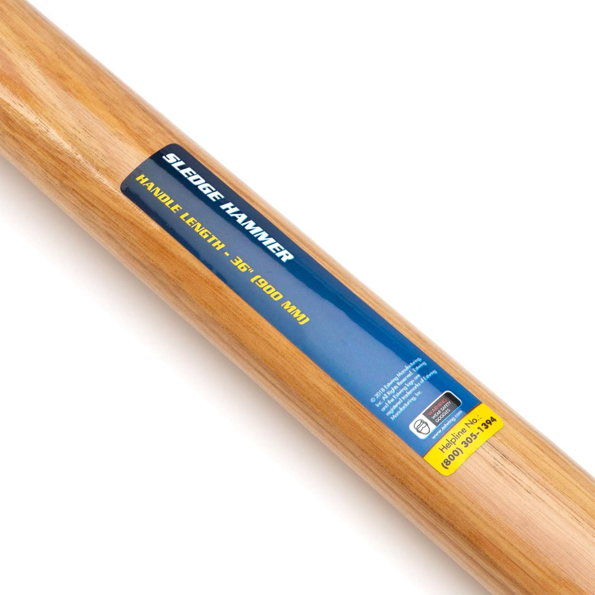 SLEDGE HAMMER  
HANDLE LENGTH - 36" (900 MM)  

SAFETY WARNINGS  
Helpine No.: 305-1394  
(800) 305-1394