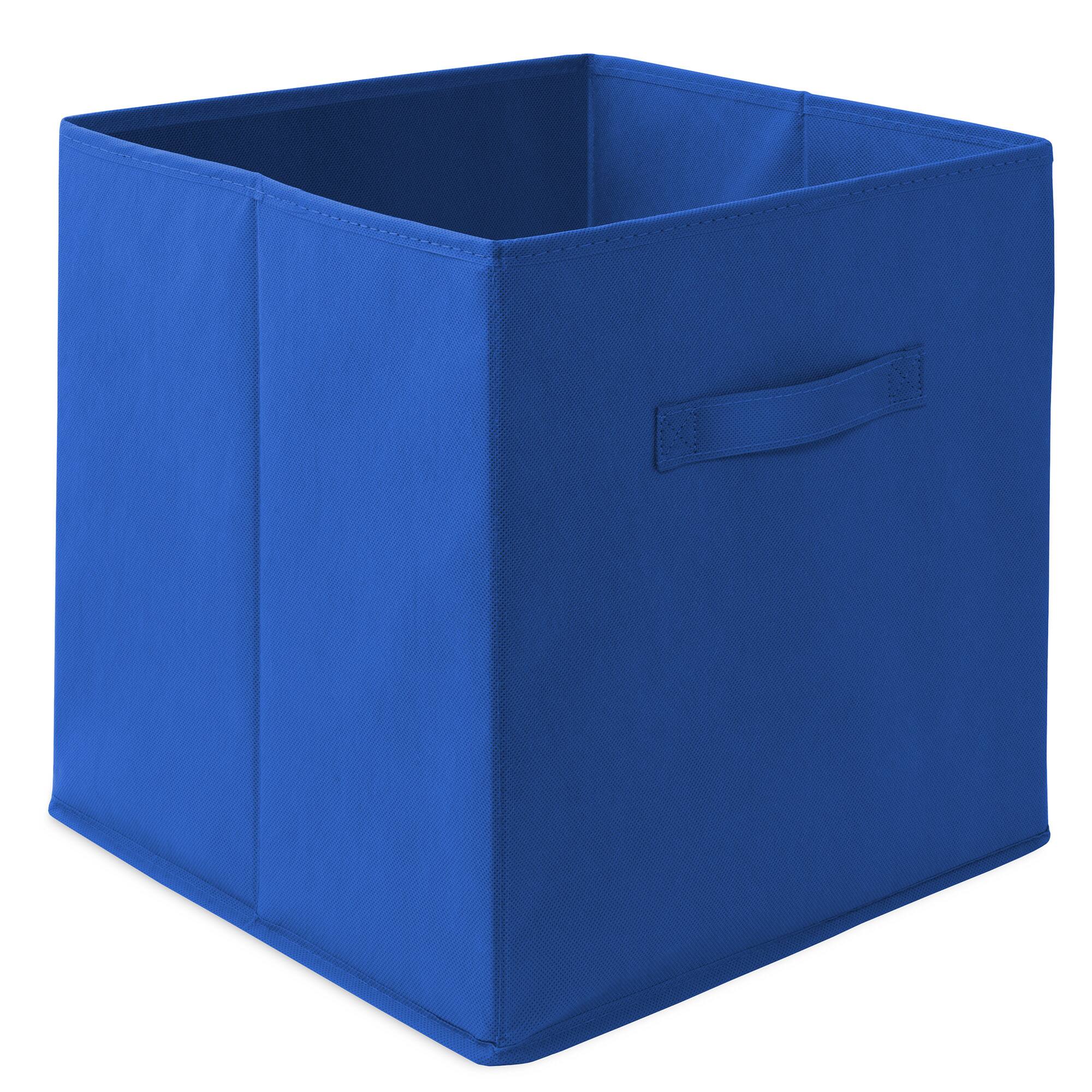 Alt View 1. Casafield - (Set of 12) Collapsible Fabric Cubes - Storage Bins - Royal Blue.