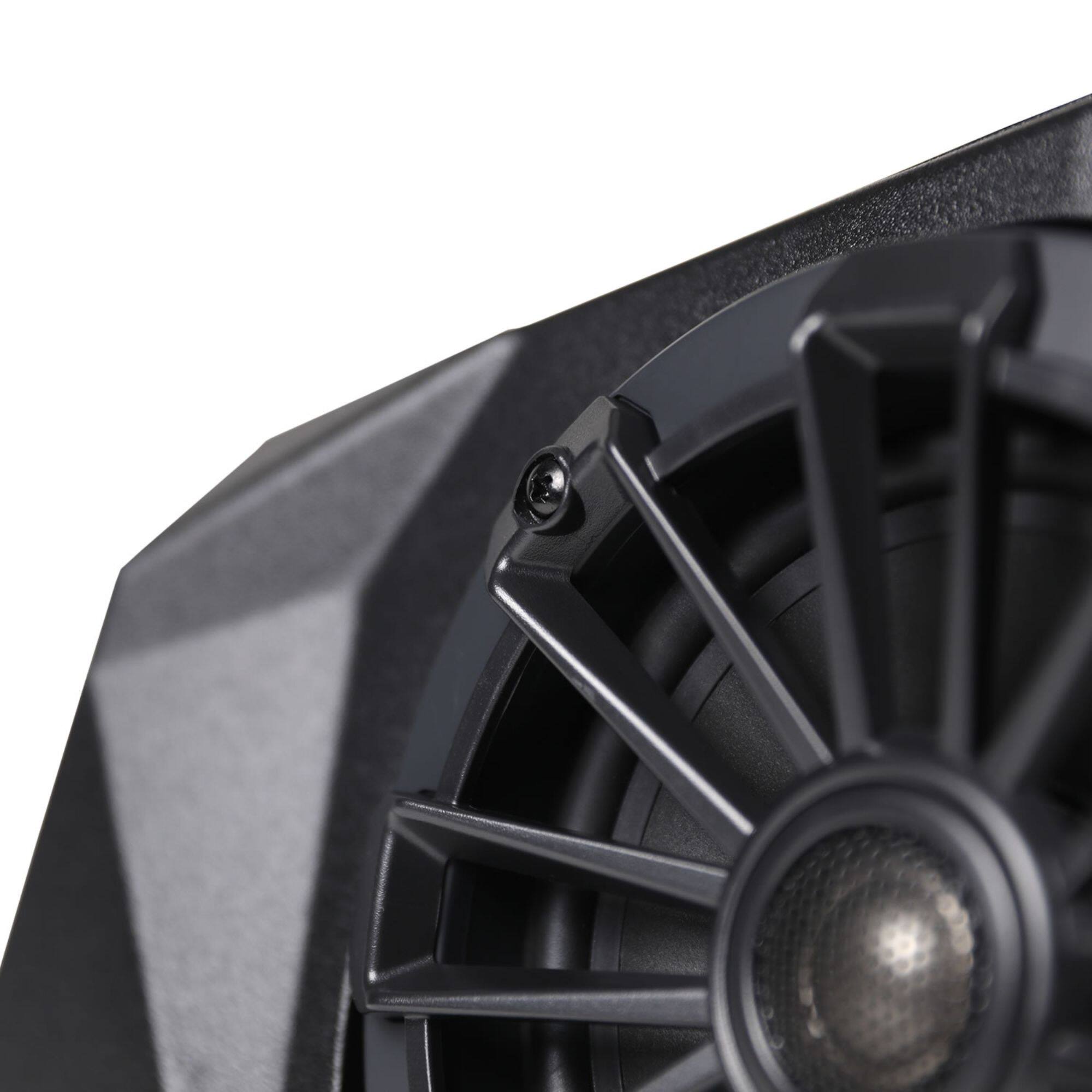 Alt View 5. MB Quart - MB Quart Enhanced 6.5" Rear Speaker Enclosures Kit RZR Pro XP Pro R, and Turbo R - Black.