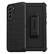 Angle. OtterBox - Defender Pro Series Hard Shell for Samsung Galaxy S21 FE 5G - Black.