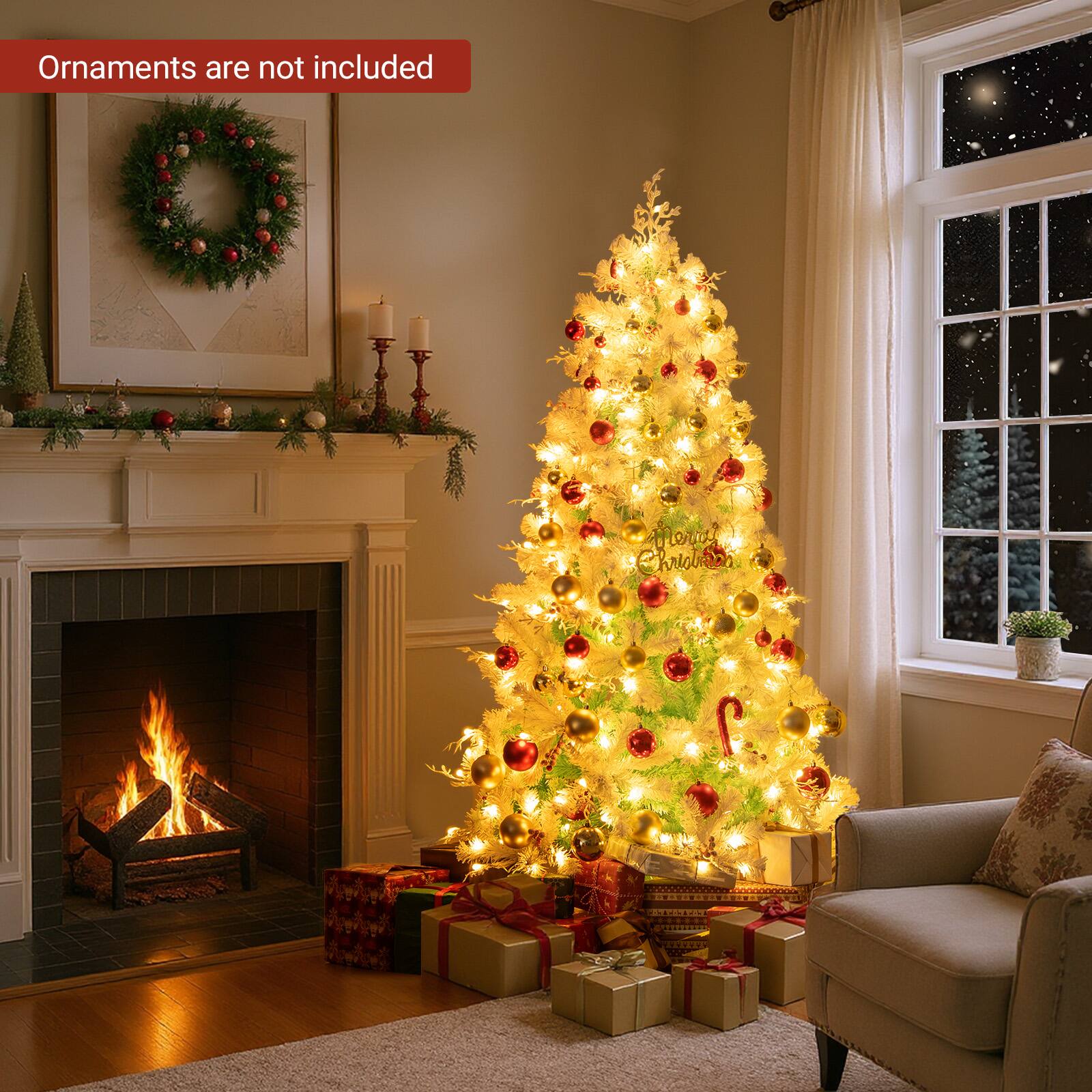 Ornaments are not included