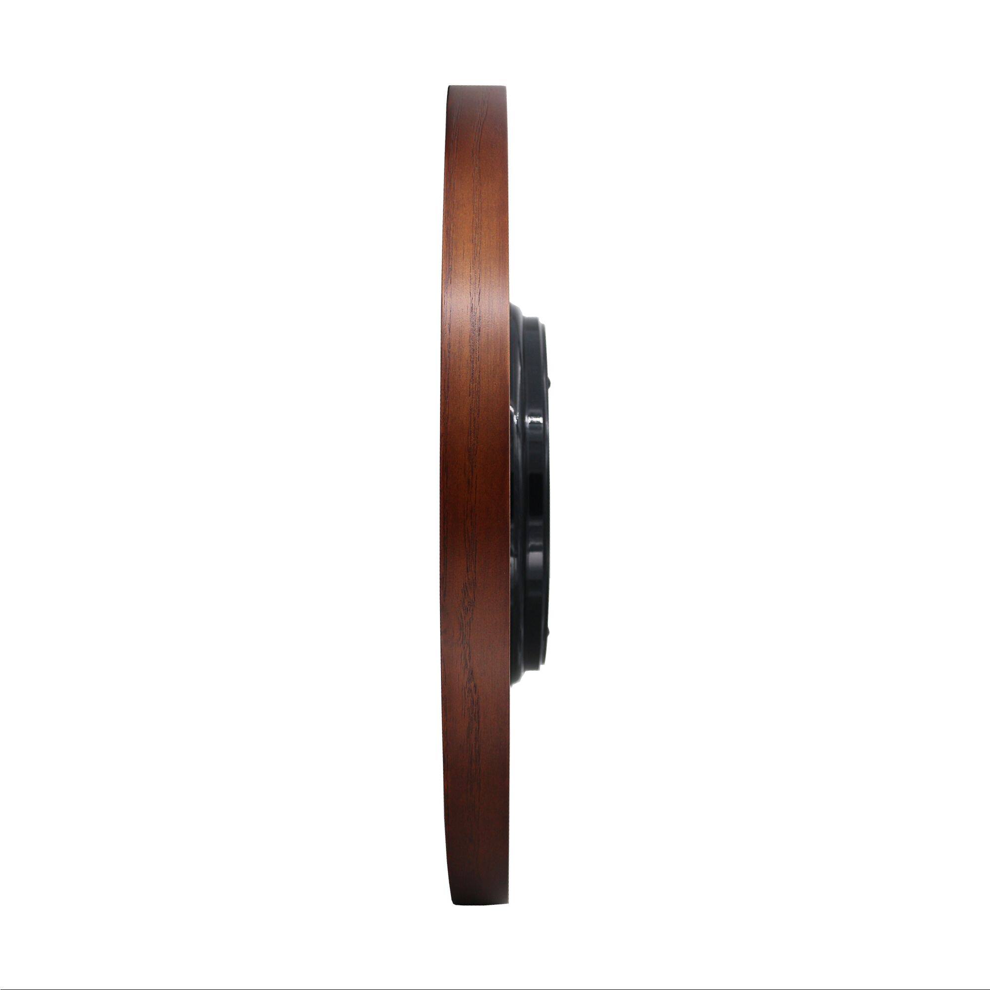 Alt View 2. Seiko - Seiko 13" Maddox Wooden Wall Clock, Brown - Gold & Brown.