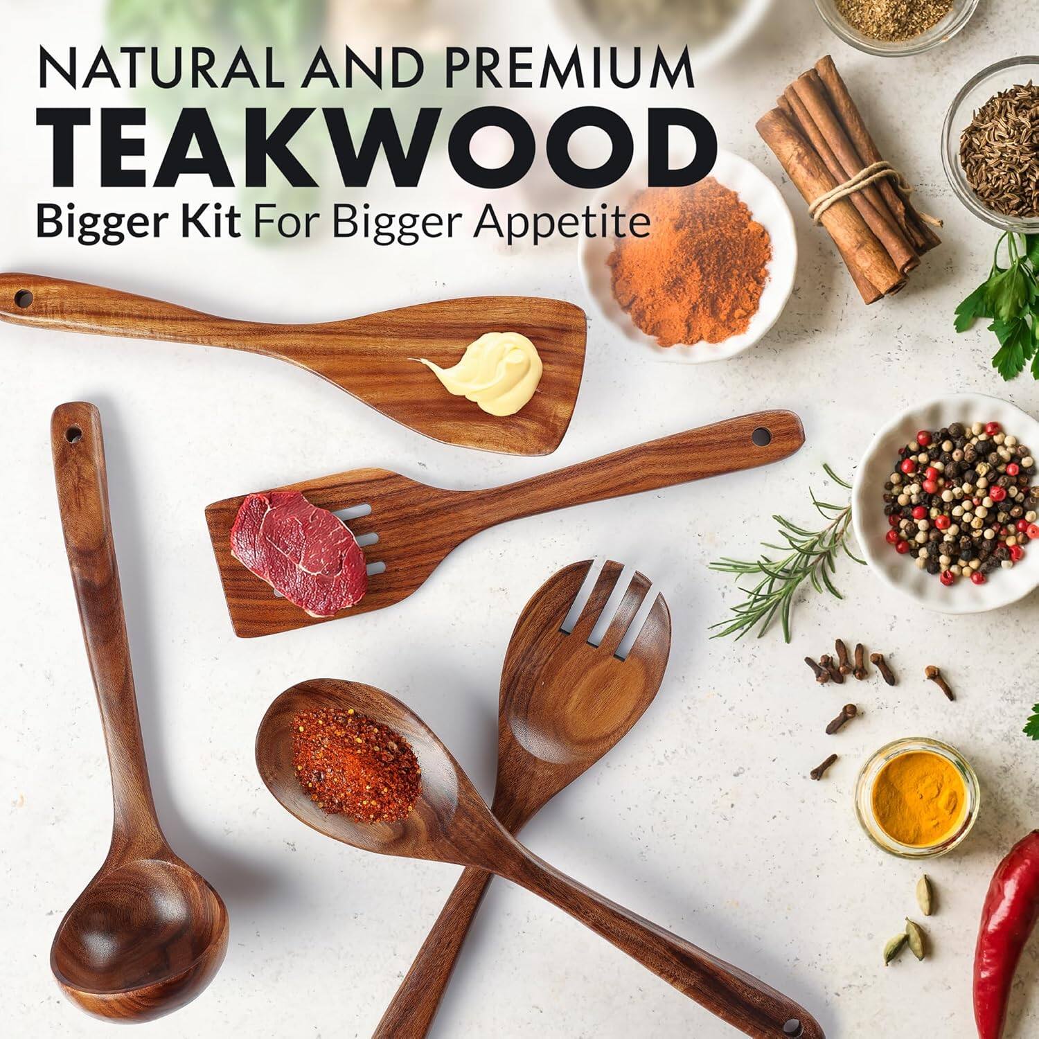 NATURAL AND PREMIUM TEAKWOOD  
Bigger Kit For Bigger Appetite