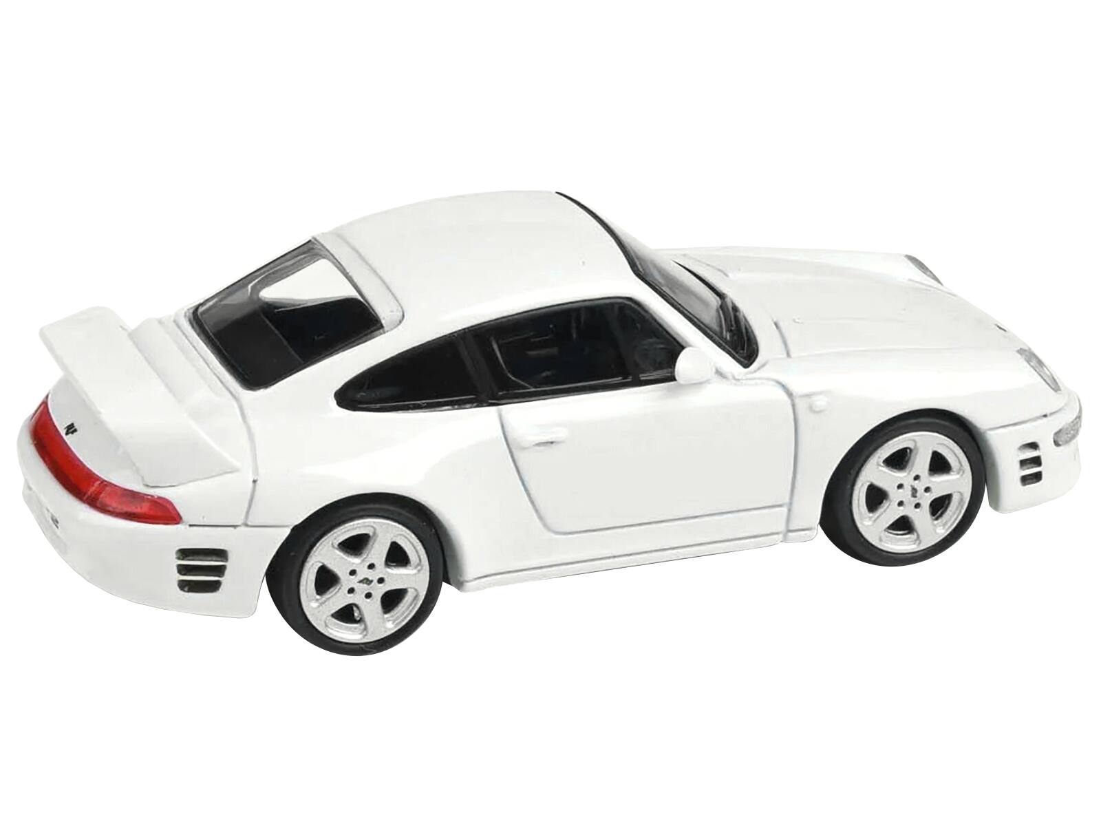 Angle. Paragon - RUF CTR2 Grand Prix White 1/64 Diecast Model Car by Paragon Models - White.