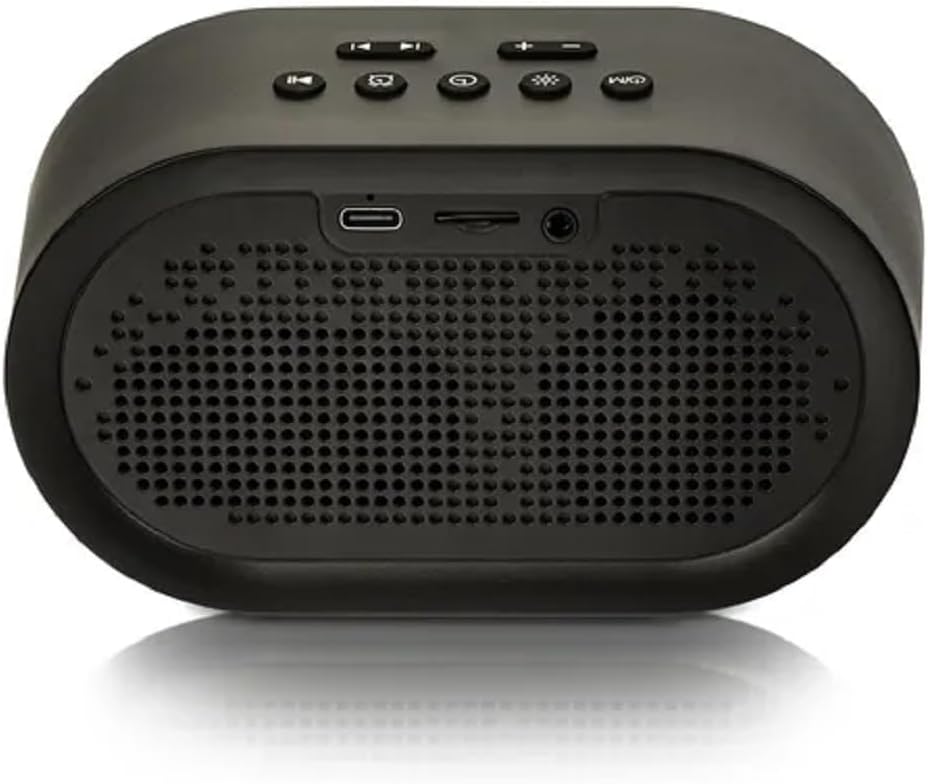 Alt View 5. Sound Oasis - Bluetooth Sleep Sound Machine & Alarm Clock – 30 Soothing Sounds, Smart Light, Rechargeable, Travel-Ready - Black.